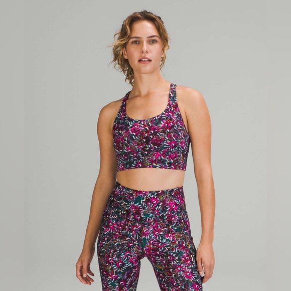Lululemon Energy Longline Bra *Medium Support, B–D Cups
Floral Electric Multi - Picture 4 of 8